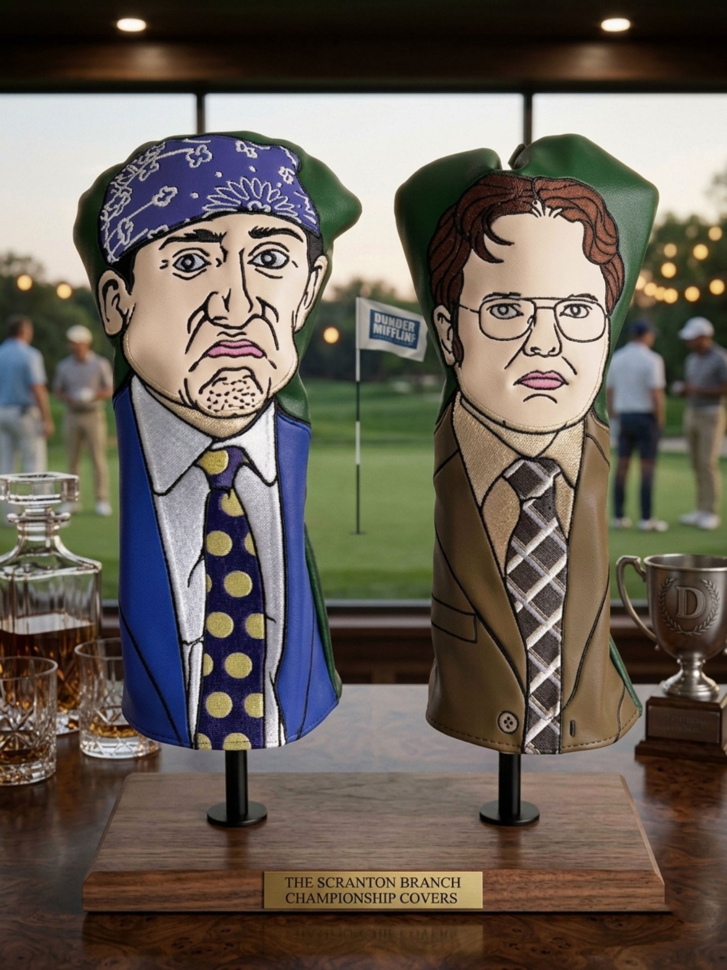 Prison Mike and Dwight Inspired Golf Driver / 3 Wood Head Cover